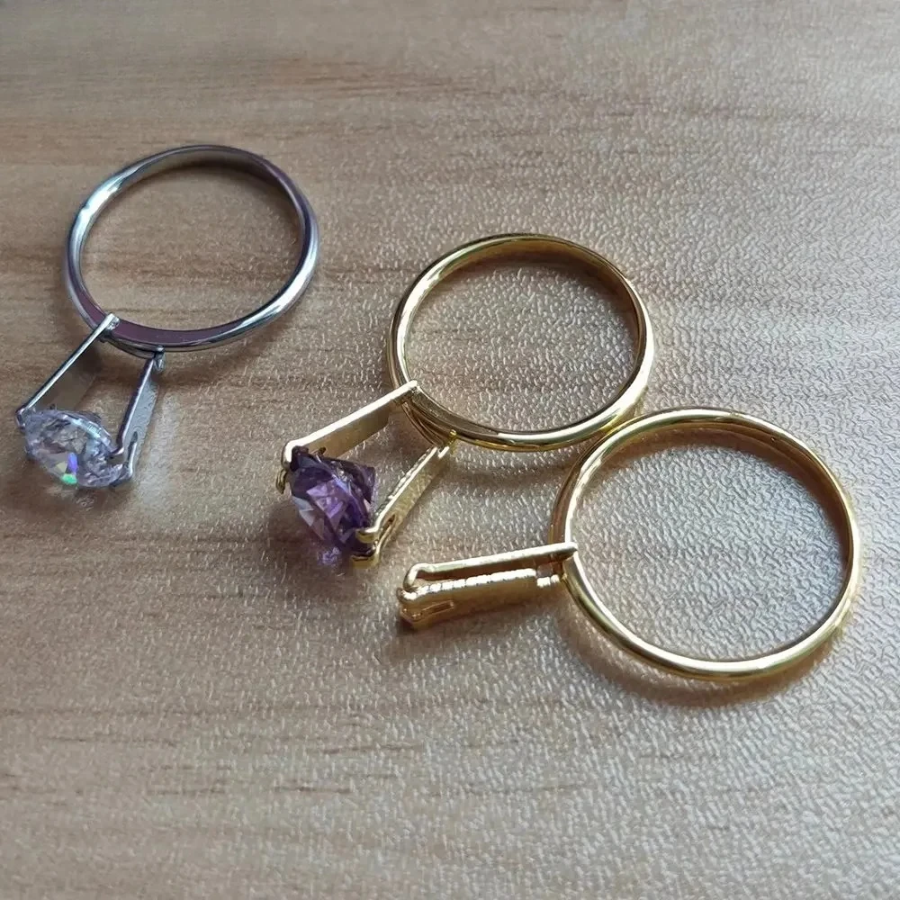 Jewelry Making At Home - Verstellbare Vier-Krallen-Edelsteinpinzette, Rundes Diamant-Haltegerät, Ehering-Prüfhalter für