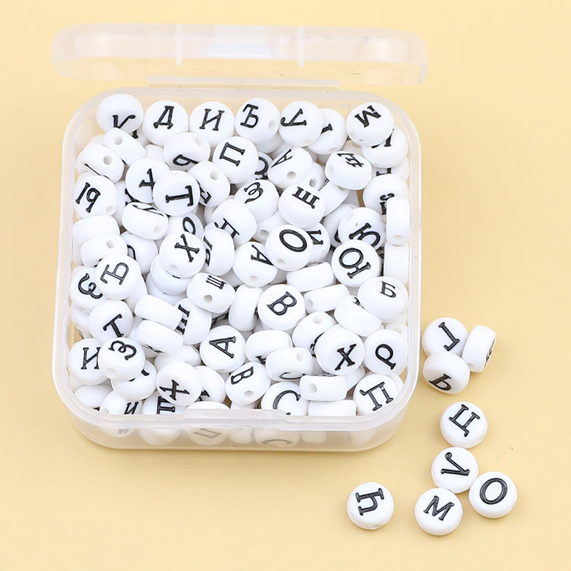 Jewelry Making For 5 Year Old - 1 Box 200 Pcs Weiß 4x7mm