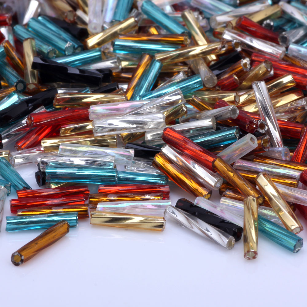 Seed Bead Tube - OlingArt Gemischte Farben Röhrenperlen 2x9mm 20g/Set