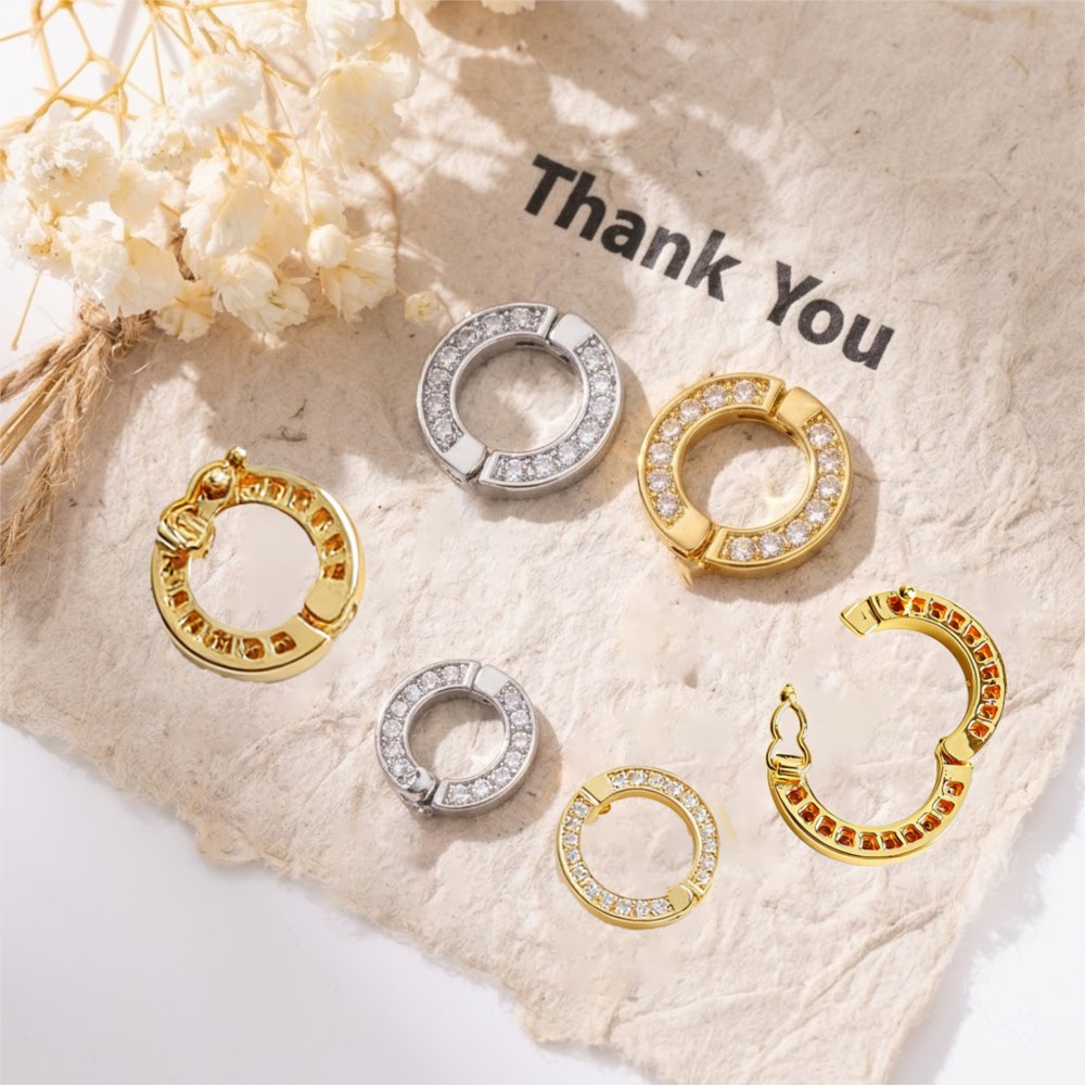 Jewelry Making Rings - 2 Stück O-Ringe, Haken, Clip-Schnalle mit