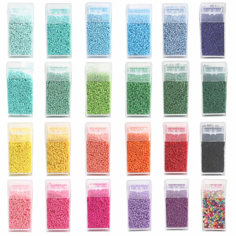 Seed Bead Tube - 1000/3000 Stück 2 mm tschechische Glasperlen,