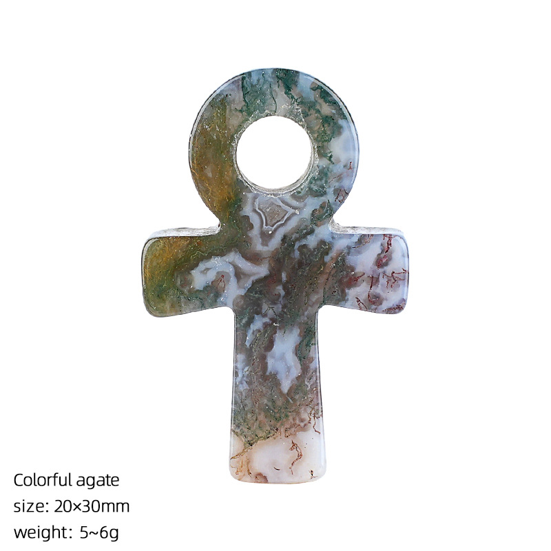 Bunter Achat-Ankh-Kreuz-Anhäng – Jewelry Making Michaels Bewertung und Preis