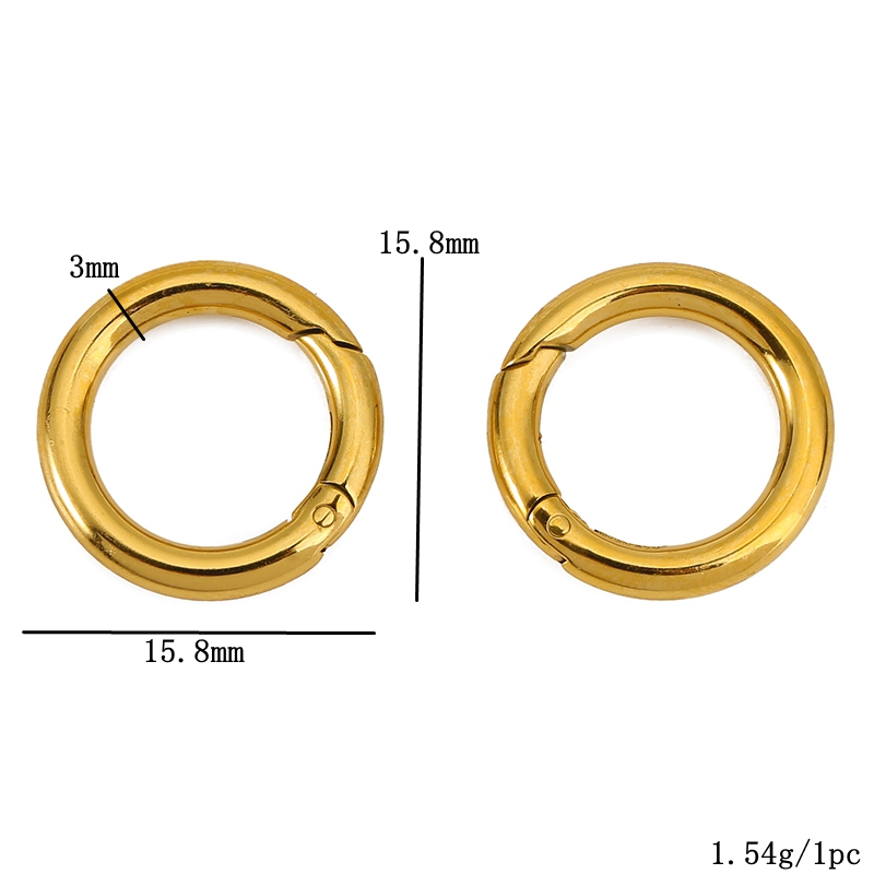 2 Stück Edelstahl-Verschlüsse, – Jewelry Making Rings Bewertung und Preis
