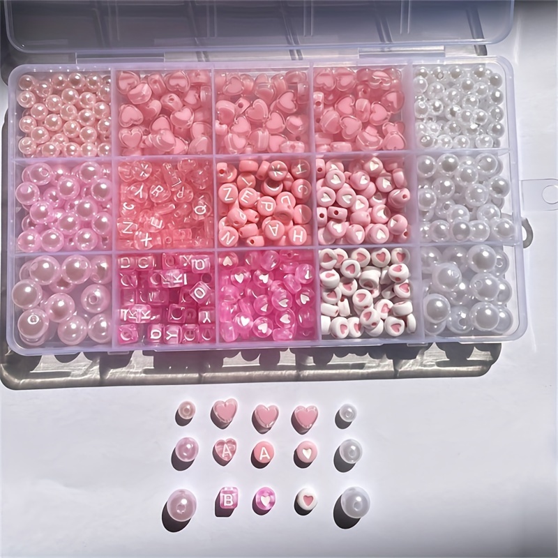 10-teiliges rosa Alphabet-Set, – Jewelry Making Tutorials Bewertung und Preis