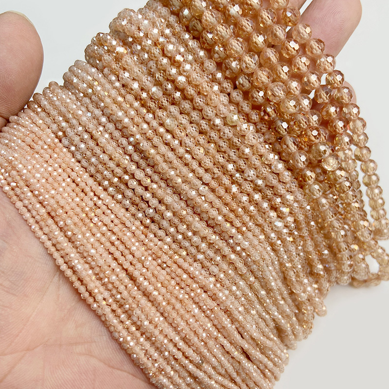Champagner natürliche facettie – Seed Bead Tube Bewertung und Preis