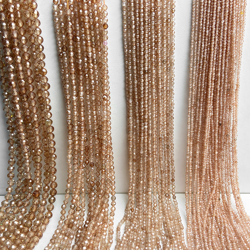 Champagner natürliche facettie – Seed Bead Tube Bewertung und Preis