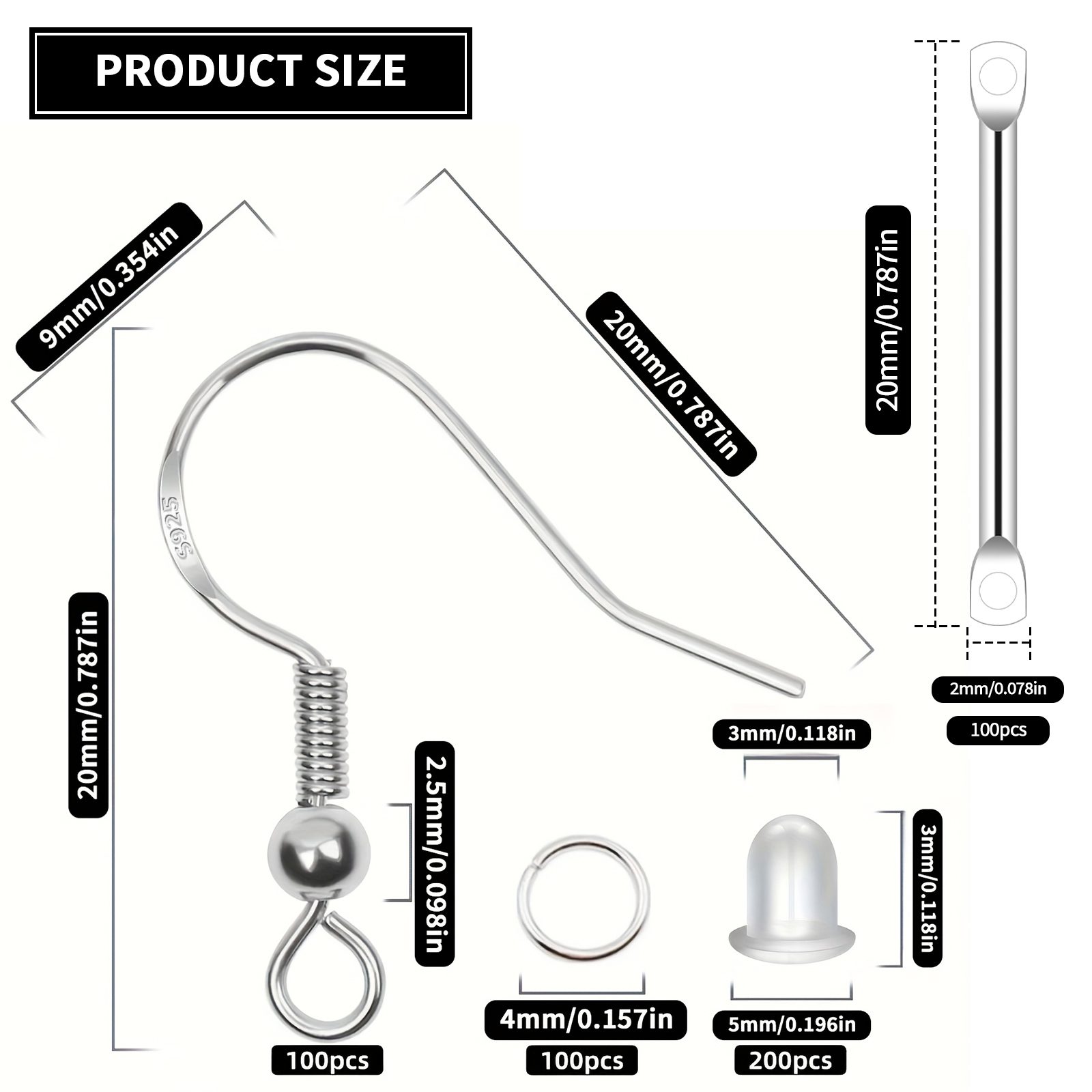 925 Silber/vergoldete Ohrringh – Jewelry Making Rings Bewertung und Preis