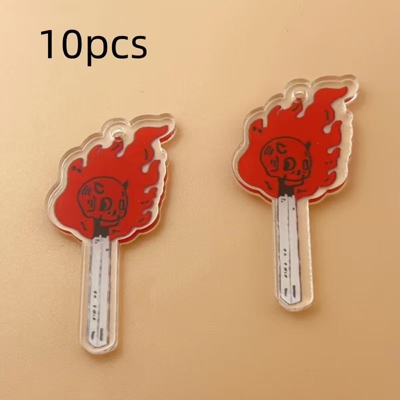10 Stück Acryl-Totenkopf-Anhän – Jewelry Making Accessories Bewertung und Preis