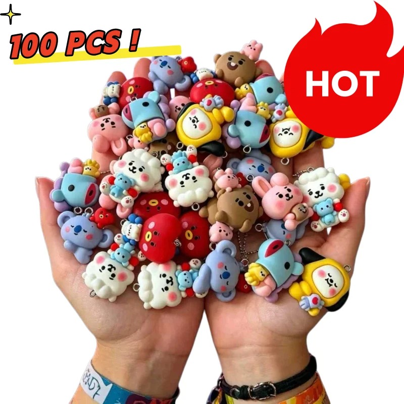 7 Stück BT21 Harz-Cartoon-Anhä – Jewelry Making Accessories Bewertung und Preis
