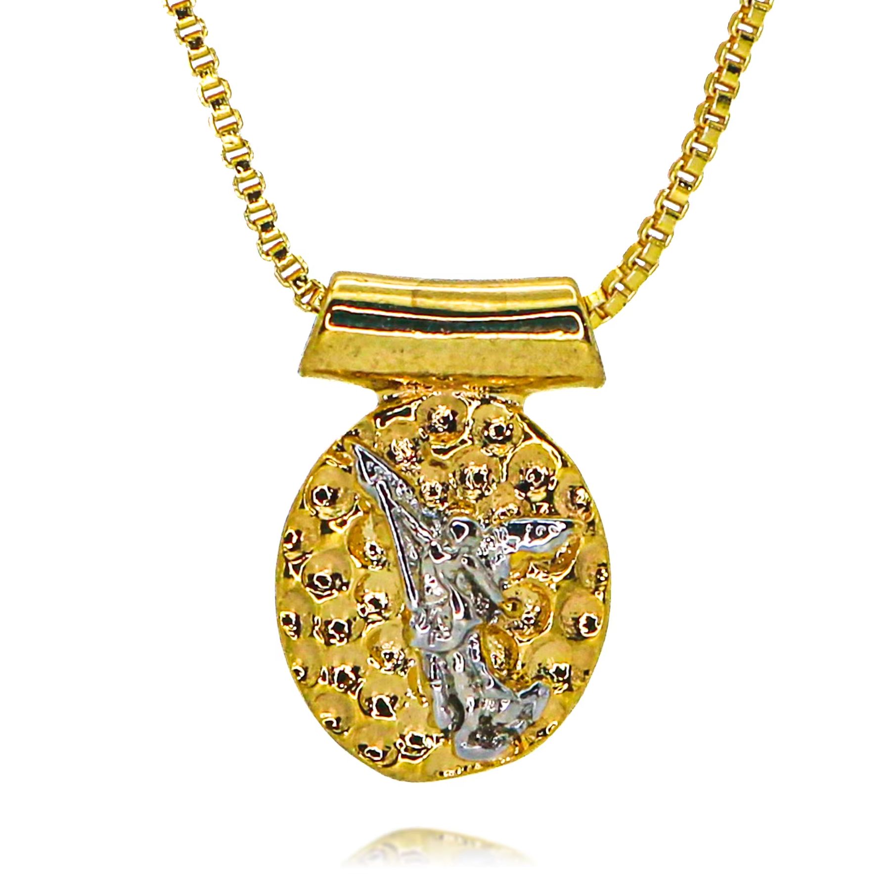 Vergoldete Erzengel Saint Mich – Jewelry Making Michaels Bewertung und Preis